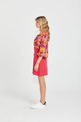 Roxanne Berry Belted Mini Skirt