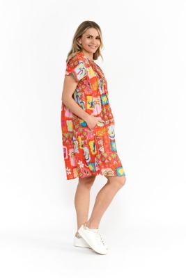 Trop Stories Orange Nicola Dress