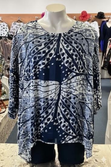 Vivid Navy Top