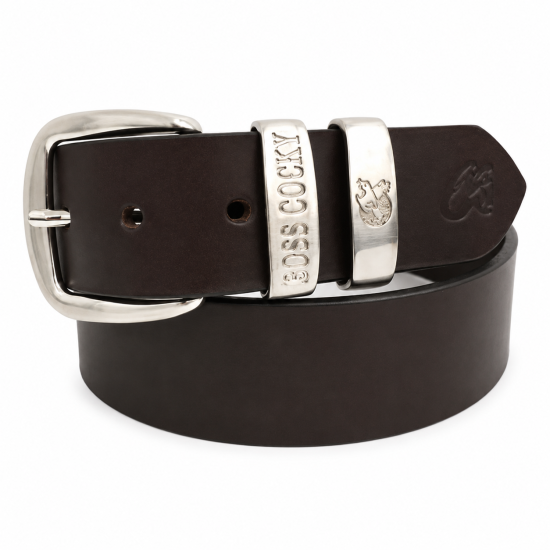 Brown Muster Double Loop Belt