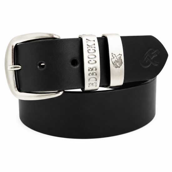 Black Muster Double Loop Belt