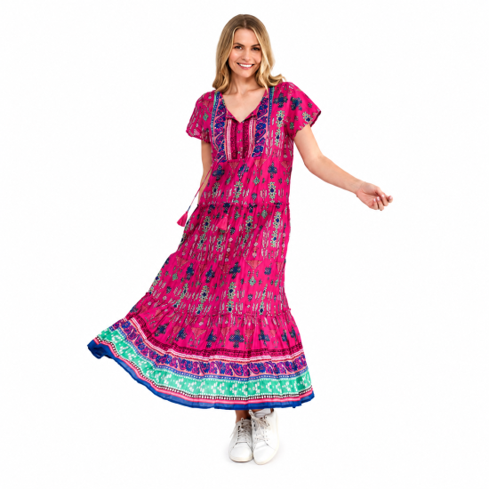 Aztec Border 3 Maxi Dress