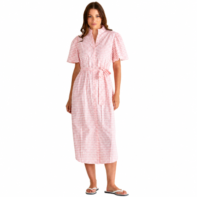 Immie Pink Gingham Dress