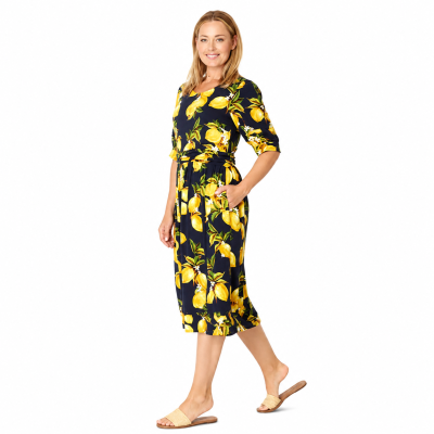 Lemon Midi Dress