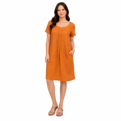 Ginger Linen Ladies Dress