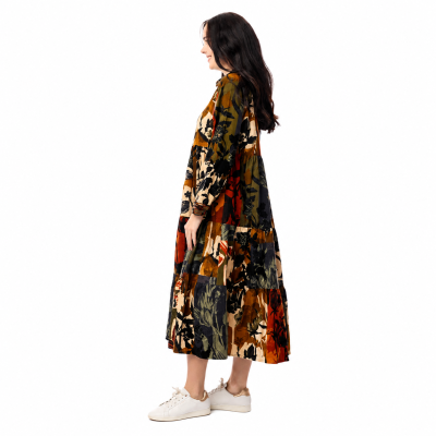 Dagomba Midi Collar Dress