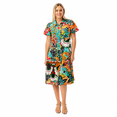 Guaratiba Collar Patch Dress