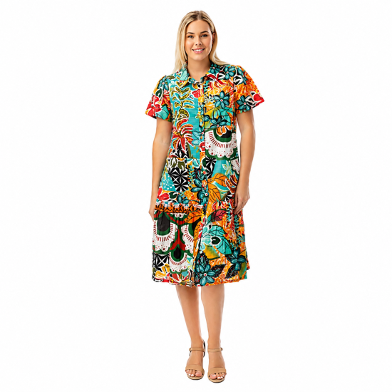 Guaratiba Collar Patch Dress