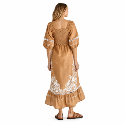 Brandy Chai Print Dress
