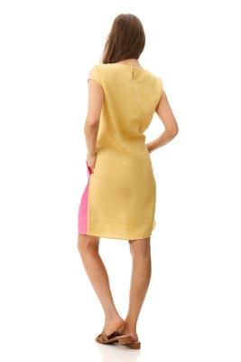 Linen Spliced Dress