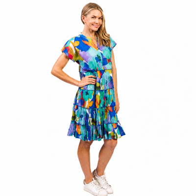 Leela V Neck Mini Dress