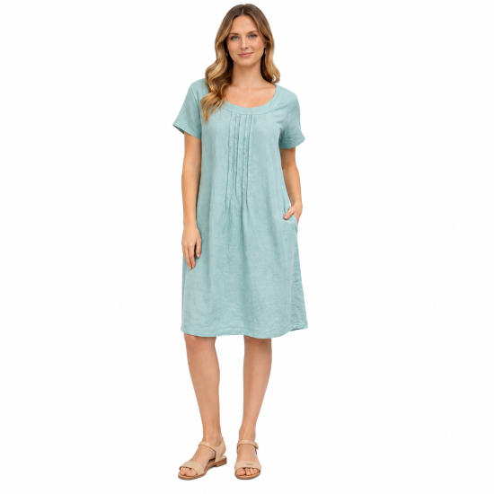 Mint Linen Dress