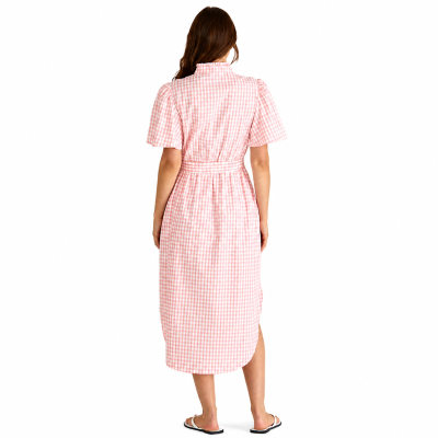 Immie Pink Gingham Dress