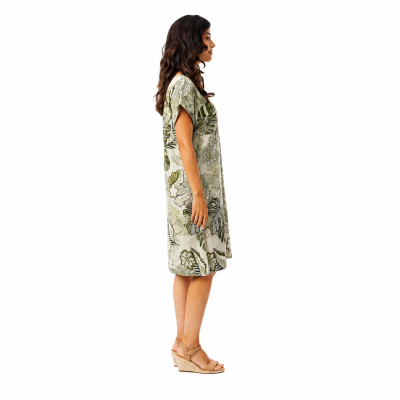 Lima Olive Reversible Dress