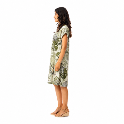 Lima Olive Reversible Dress