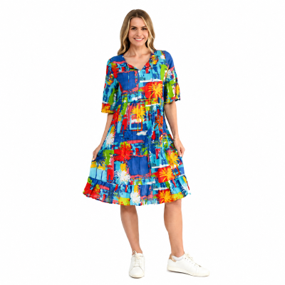 Painted Palms 3 Dress