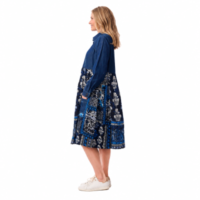 Bhadol Denim Mix Dress