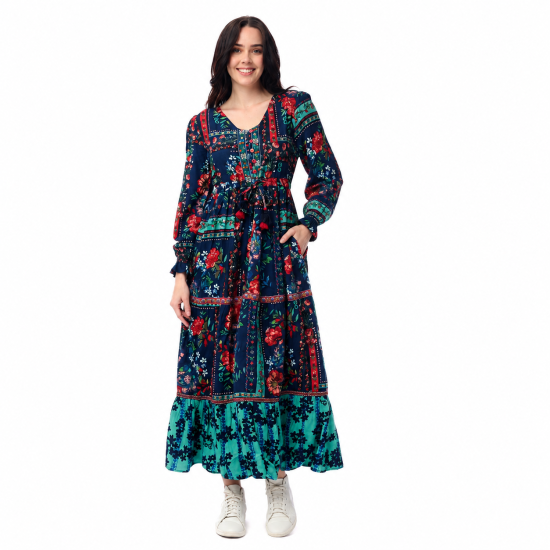 Ivanova Print Maxi Dress