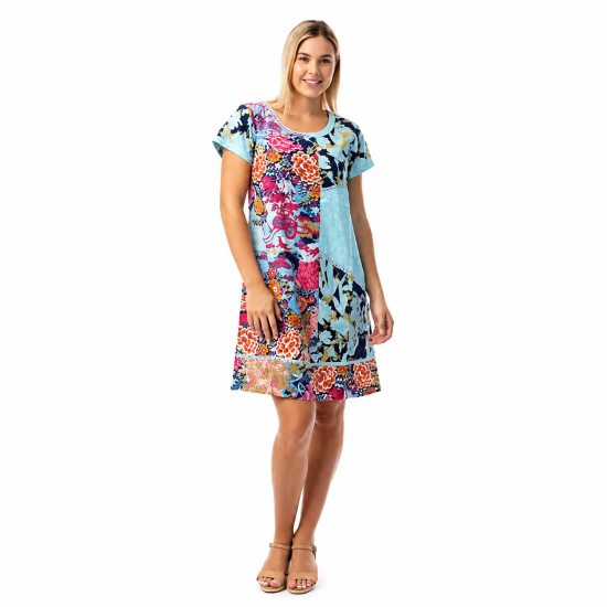 Ikebana Patch Dress
