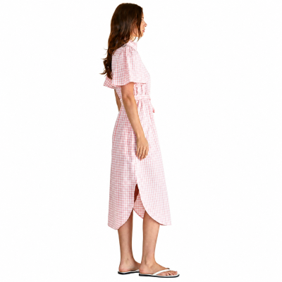 Immie Pink Gingham Dress