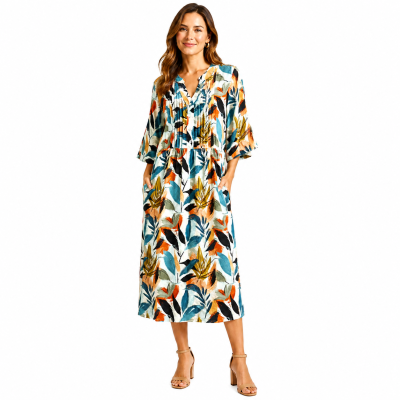 Tahiti Print Dress