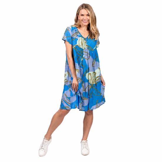 Nicola Tiger Lily Blue Dress