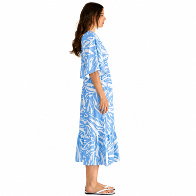 Moxie Blue Abstract Dress
