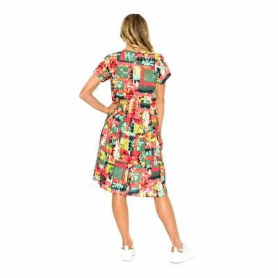 Thalia Pop Patch 4 Tiered Dress