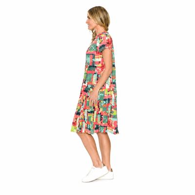 Thalia Pop Patch 4 Tiered Dress