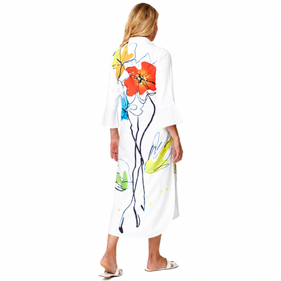 Floral Multi Coloured Tunic Shirt Dress