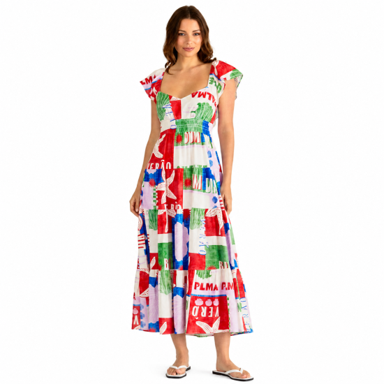 Sadie Seashell Print Dress