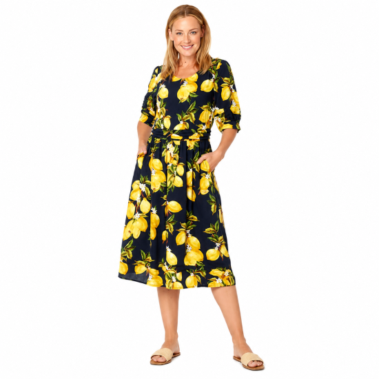 Lemon Midi Dress