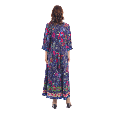 Monterey V Neck Print Maxi Dress
