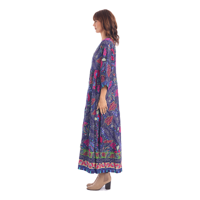 Monterey V Neck Print Maxi Dress