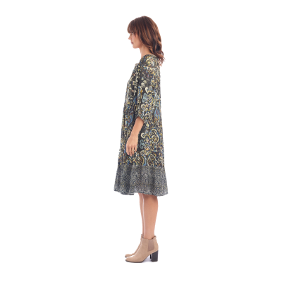 Valetta Collar Print Dress