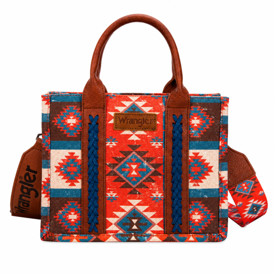 Macy Coral Aztec Crossbody Bag
