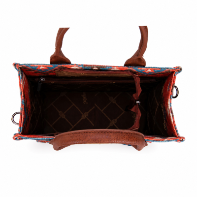 Macy Coral Aztec Crossbody Bag
