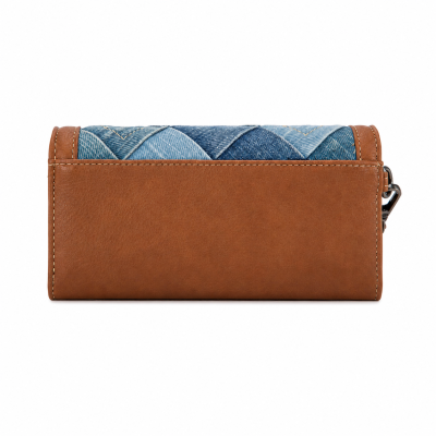 Denim Patchwork Wallet