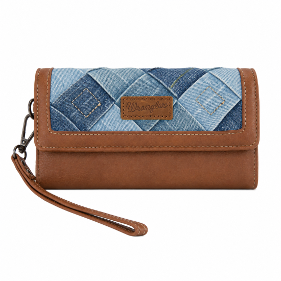 Denim Patchwork Wallet