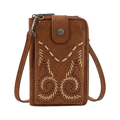 Tan Swirl Phone Wallet