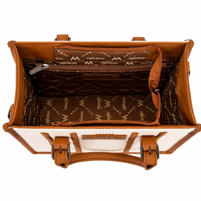 Natural/Tan Boston Stitch Crossbody Bag
