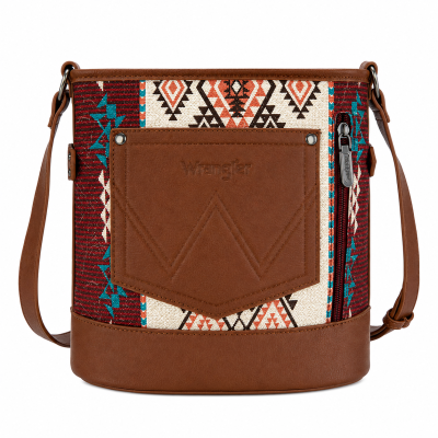 Brown Lia Aztec Crossbody Bag