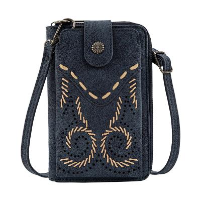 Navy Swirl Phone Wallet