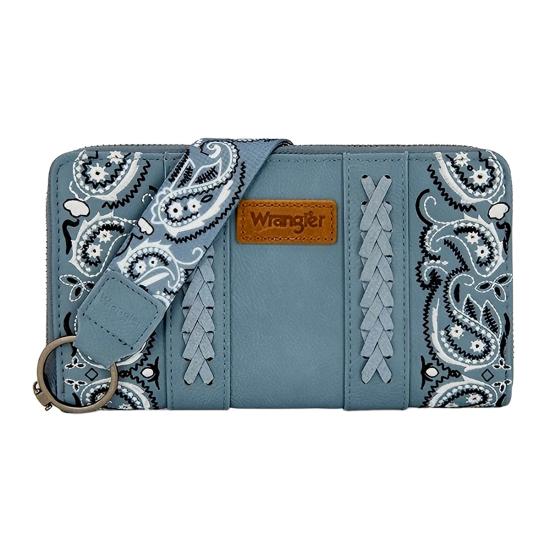 Blue Paisley Wallet