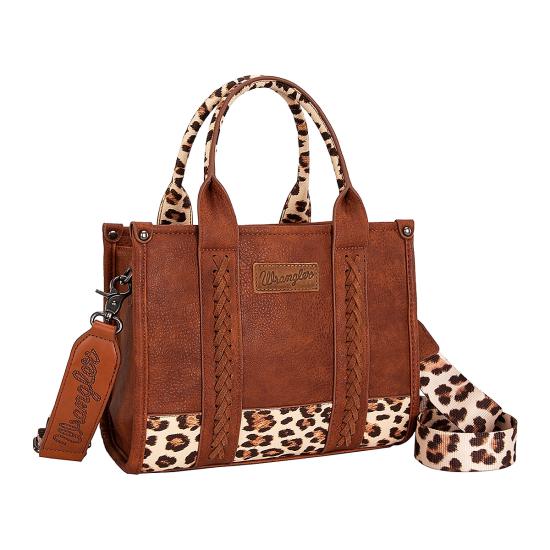 Tan Leopard Print Crossbody Bag