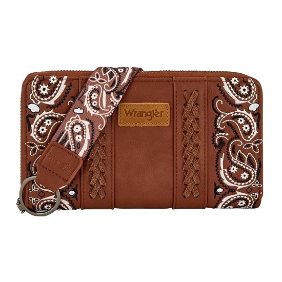 Tan Paisley Wallet