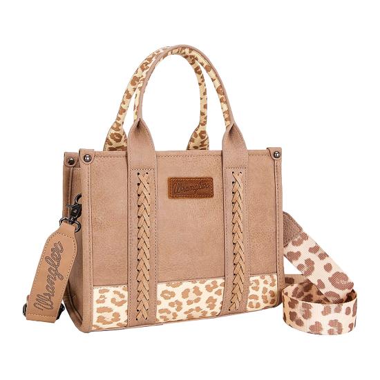 Taupe Leopard Print Crossbody Bag