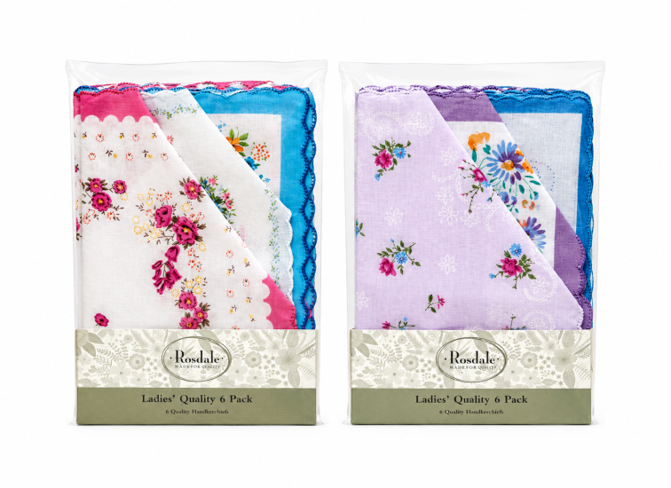 Ladies 10 pack Handkerchiefs