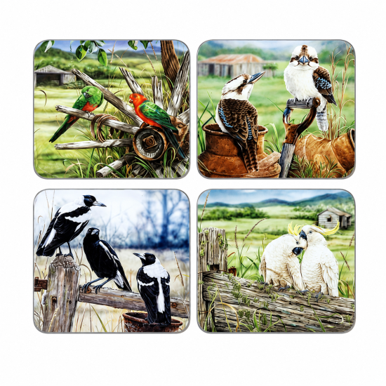 A Country Life Assorted 4pk Coasters