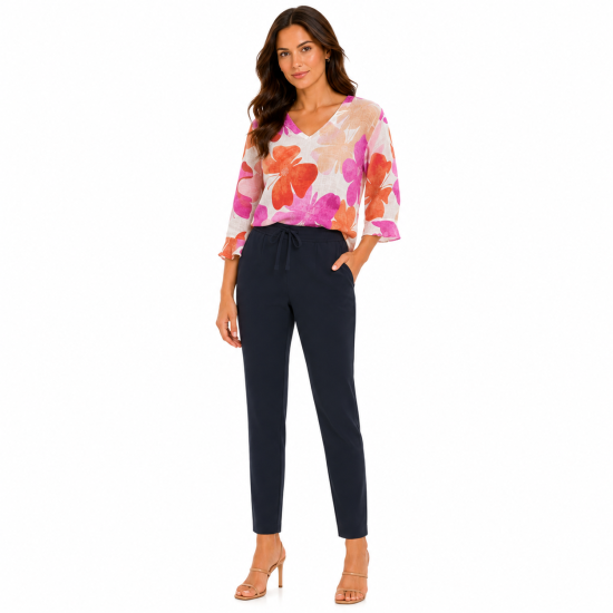 Black Vista Tie Pants